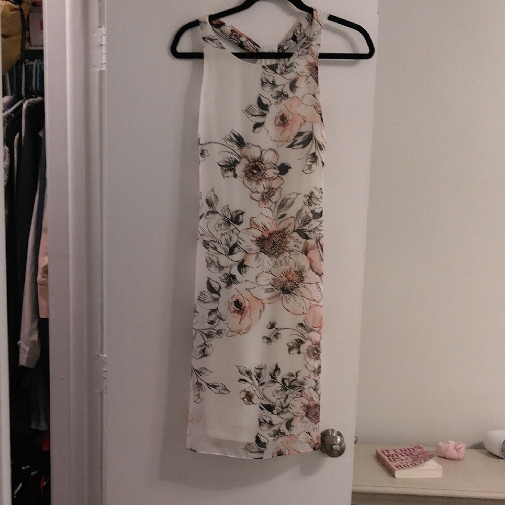 Cream Halter Sheath Midi Dress for Wedding Guest